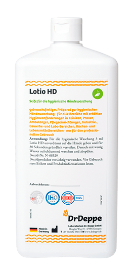 Lotio HD 10x1l – Alkoholhaltiges Wasch- und Desinfektionsmittel für die hygienische Händewaschung